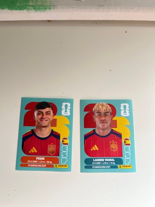Cromos Pedri y Lamine Yamal mundial 2026