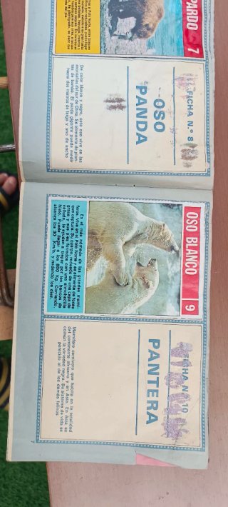 Álbum CROMOS ANIMALES