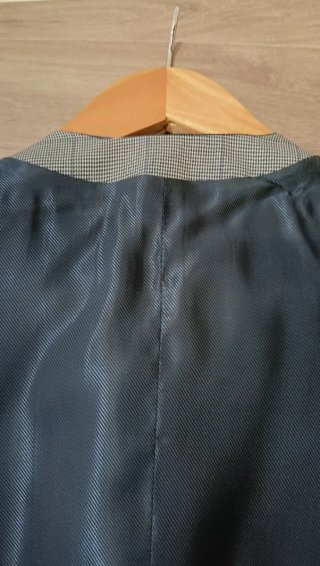 Chaleco de traje de novio boda gris y azul