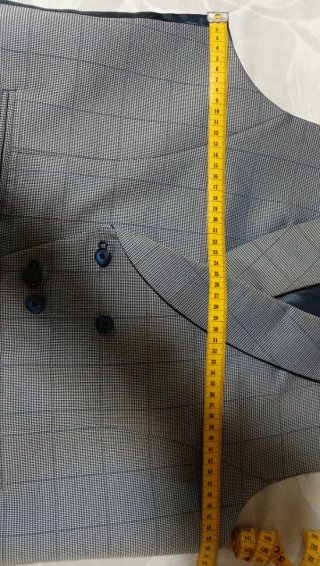 Chaleco de traje de novio boda gris y azul