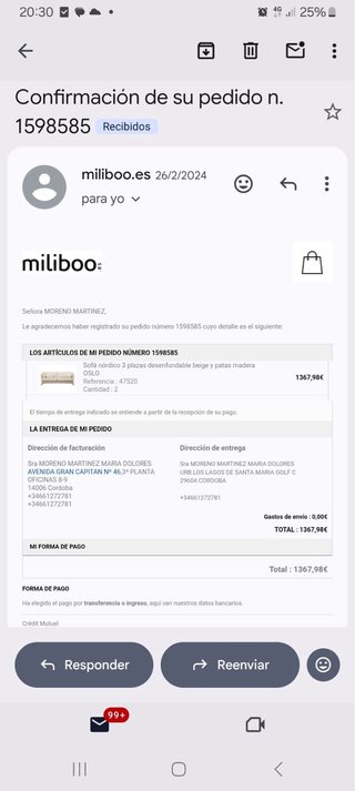 2 Divani Miliboo OSLO 3 posti beige