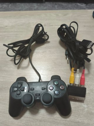 PS2 Slim V3 Negra con cables