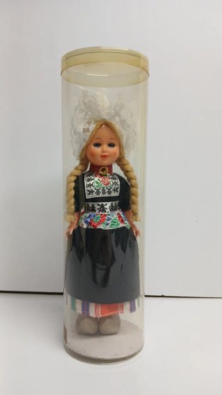 Boneca Típica Holandesa Vintage Caixa Original