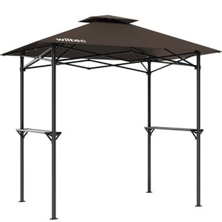 Wiltec | Gazebo per Barbecue color caffé · Metallo