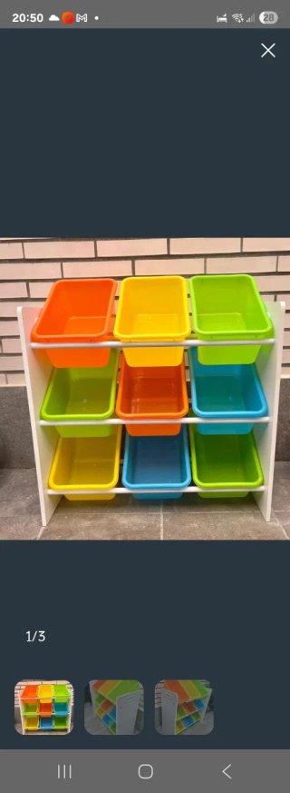Estantería infantil multicolor