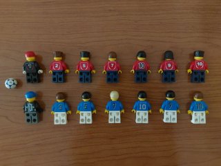 Futbolín Lego: España vs Francia