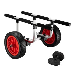 Carrello trasporto kayak canoa alluminio 90kg Ø31cm · Altri