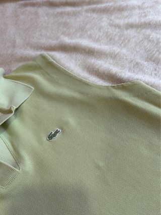 Polo sin mangas Lacoste verde lima