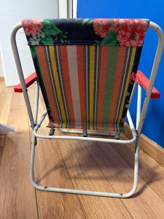 Silla infantil floral plegable