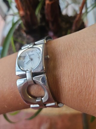 Reloj Fossil Mujer Plata y Blanco