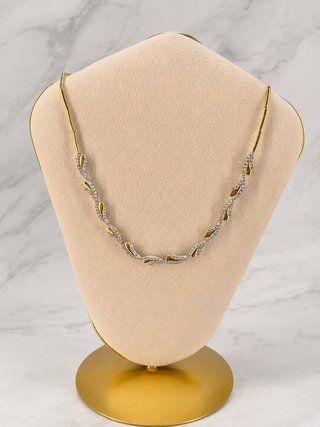 Gargantilla Oro 18k Circonitas Ref. BARC-TRA2228