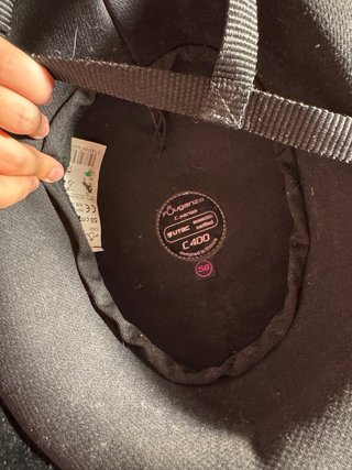Casco de equitación negro