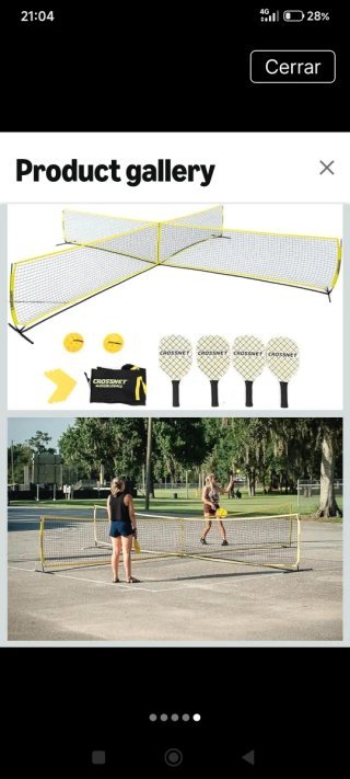 CROSSNET Pickleball Set 4 en 1 Nuevo
