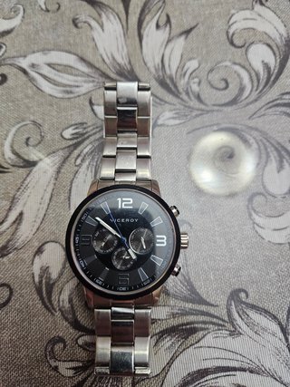Reloj Viceroy Hombre Negro y Plateado