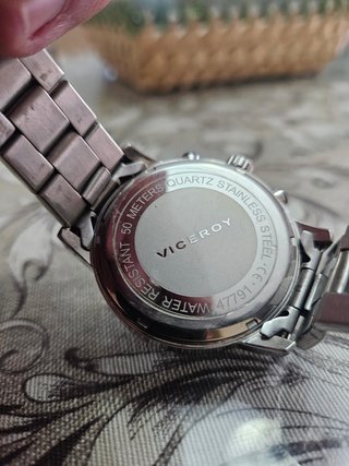 Reloj Viceroy Hombre Negro y Plateado