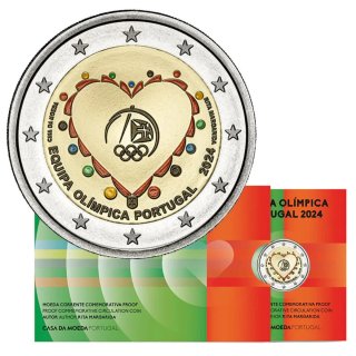 2 euros Portugal 2024 Equipo Olímpico