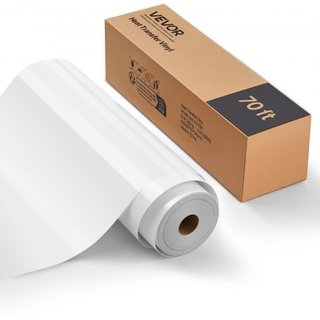Heat Transfer Vinyl, 304.8 x 21336mm, Glossy White HTV Iron