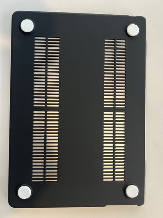 Custodia per MacBook in pelle di coccodrillo nero - 13,2 pollici