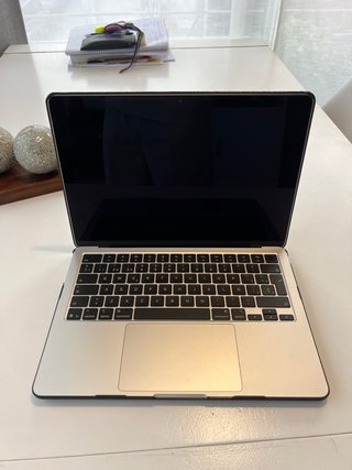 Custodia per MacBook in pelle di coccodrillo nero - 13,2 pollici