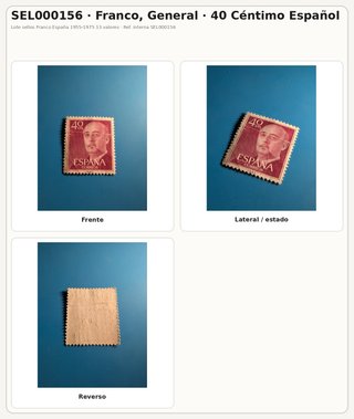 Lote sellos Franco 1955-1975 13 valores