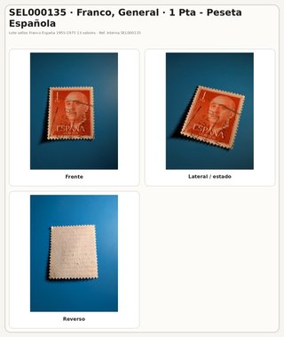Lote sellos Franco 1955-1975 13 valores