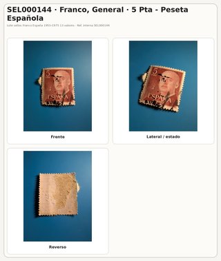 Lote sellos Franco 1955-1975 13 valores