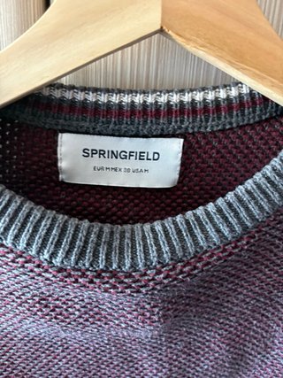 Jersey Springfield Hombre Gris/Rojo