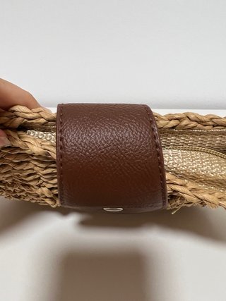 Bolso de esparto marrón