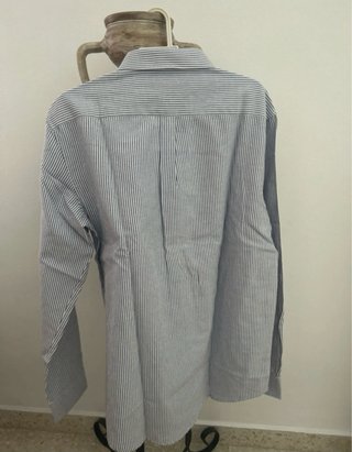 Camisa Polo Ralph Lauren Rayas Azul y Blanca