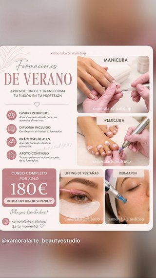 Cursos  manicura rusa Lifting de pestañas