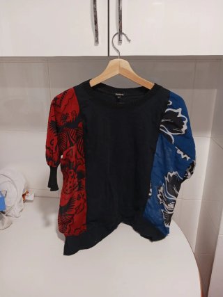 Camiseta Desigual M Manga Estampada
