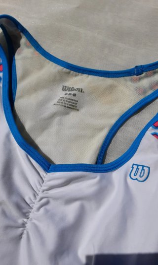 Vestido de tenis Wilson blanco con sujetador
