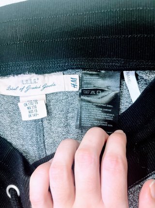 Short H&M gris talla 14 años 170cm