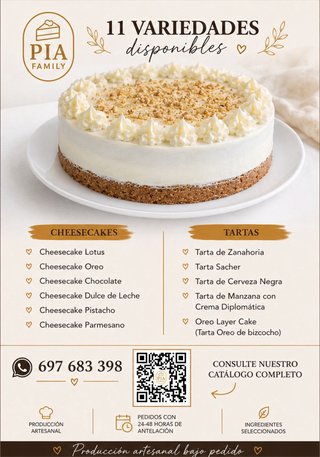 Tartas artesanales | Zanahoria, Guinness, Sacher..