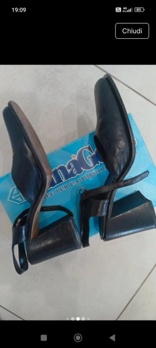 Scarpe Mary Jane Vera Pelle Nere