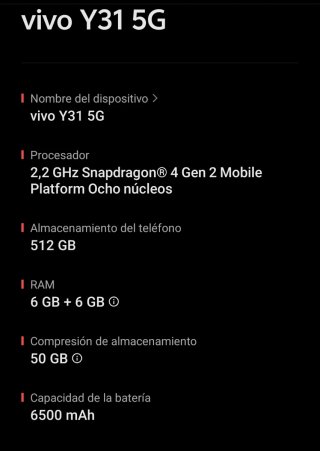 Smartphone Vivo Negro