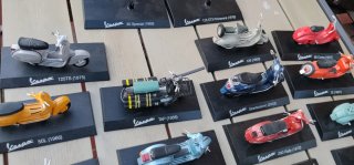 Lote 36 Motos Vespa Miniatura 1:18 RBA