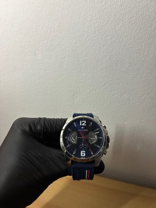 Reloj Tommy Hilfiger Azul y Plateado