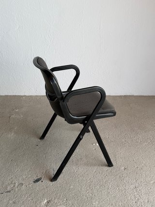 Silla Dorsal G. Piretti 80s Negra