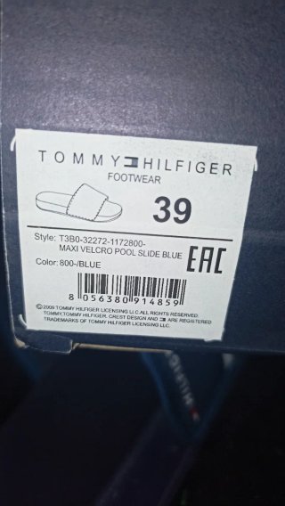 Chanclas Tommy Hilfiger Talla 39 Azul Multicolor
