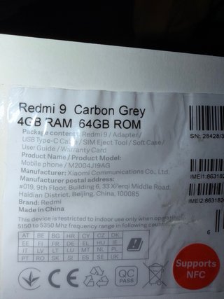 Xiaomi Redmi 9 4/64GB Azul