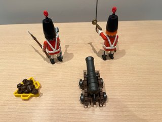 Playmobil Soldados Ingleses Cañón y Accesorios