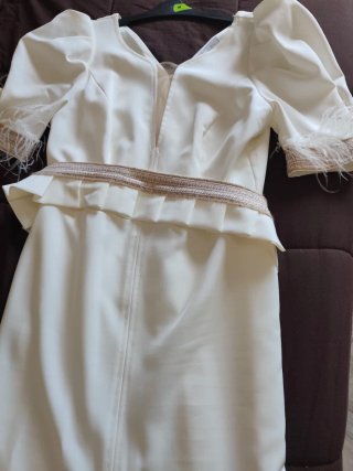Vestido blanco roto mamá comunión/evento