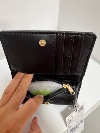 Cartera efecto cocodrilo Mango negra