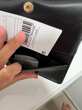 Cartera efecto cocodrilo Mango negra