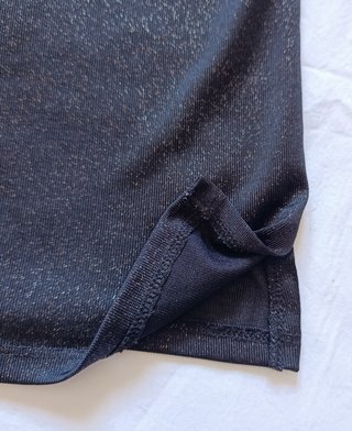 Top Blusa Negra Brillos Noche Promod Talla XL