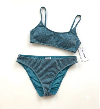 Bikini Calzedonia Azul Brillo Talla S
