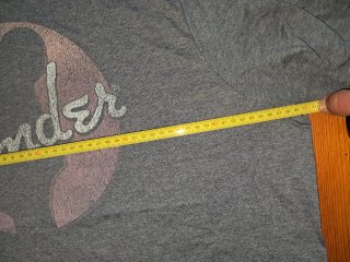 Camiseta Fender Logo Azul Talla 2XL amplis