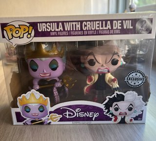 Pack Funko pop Disney Úrsula y Cruella de Vil