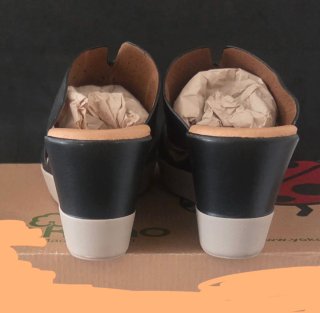Sandalias Cuña Piel VACUNO Talla 39 Tacón 7 cm